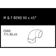 Marley M&F Bend 90 x 45° - 771.90.45